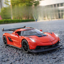 1:32 Scale Alloy Supercar Toy Car Model with Sound & Light, Retro Pullback Action - Ideal Gift for Kids, Authentic Detai