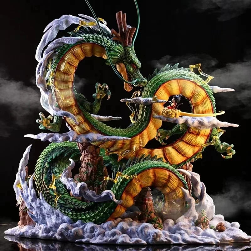 Boneco de anime Dragon Ball de 24 cm, boneco   Shenlong,  Shenron, Goku e Shenron, modelo de estátua de PVC, coleção de bonecas, brinquedos para presente de quarto