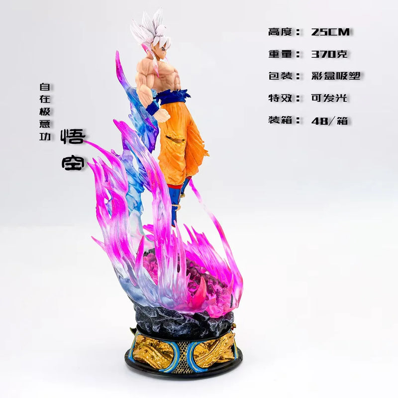 Dragon Ball de 25 cm, figura de Goku, figura de Super Saiyajin, modelo de PVC, estátua, decoração de quarto, coleção de brinquedos, ornamentos e presentes