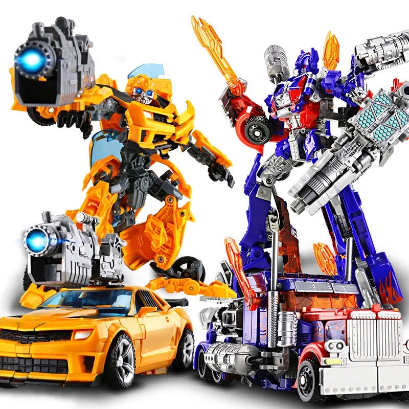 Transformers  Brinquedos de transformação Robô Carro Liga de Plástico YS04A Optimu Prim Figura de Ação Anime Filme Série Presente de Aniversário para Crianças