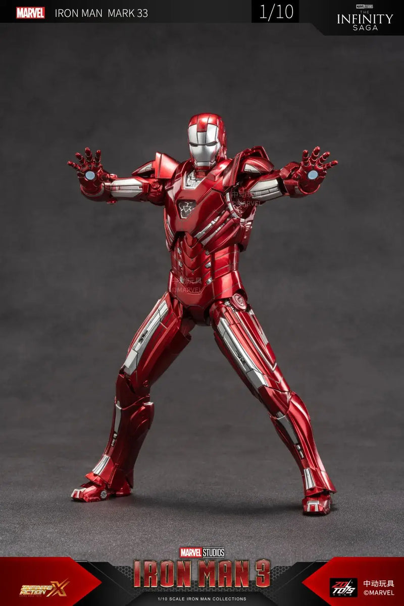 Figuras de ação Estátua de filme Modelo Adulto Colecionável ZD Toys Iron Man Series Blacklash Figuras 1/10 MK33 MK39 MK17 MK21