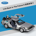 DeLorean Time Machine De Volta para o Futuro Modelo de Carro de Metal Fundido Simulação Coleção Brinquedo Infantil Presente