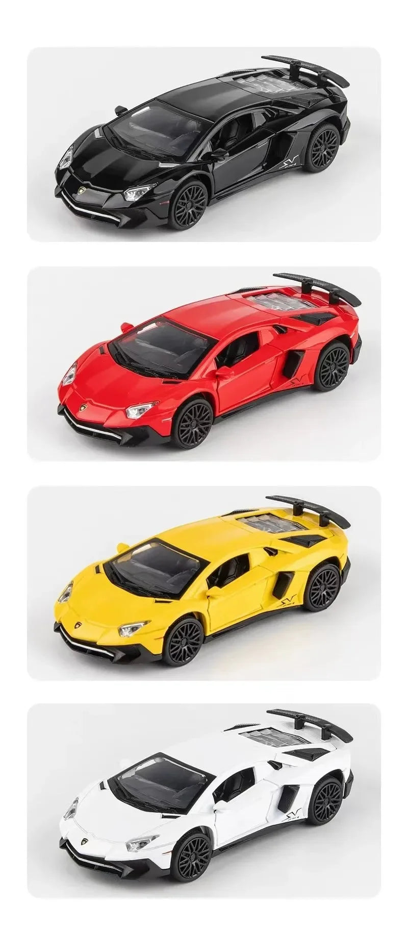 Lamborghinis SV LP750-4 Liga Esportiva Modelo Diecast & Brinquedo Veículo de Metal Simulação Modelo de Carro Coleção Presentes Infantis