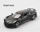 Brinquedos Bugatti La Voiture Noire Liga Fundida Simulação Brinquedo Veículos Modelos Meninos Presentes para Crianças