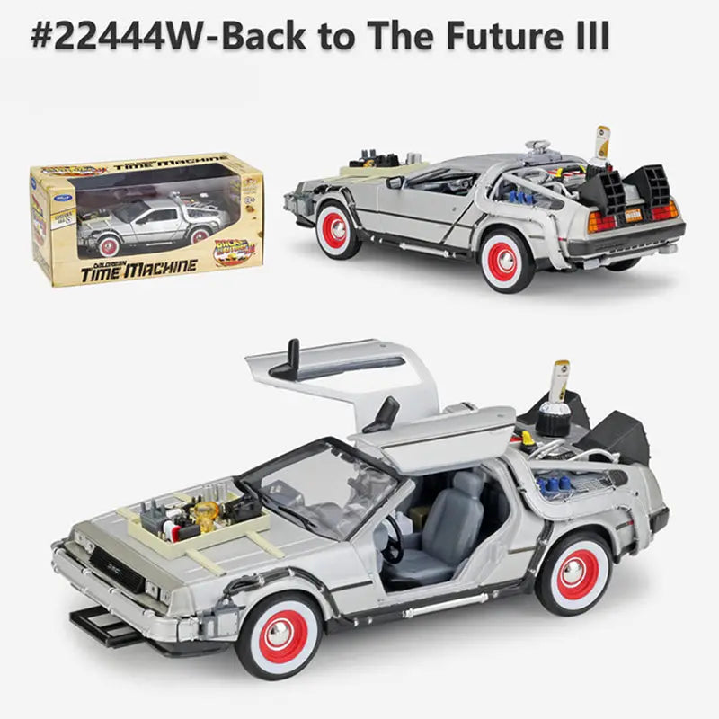 Delorean De Volta para o Futuro Máquina do Tempo Diecast Liga Modelo Carro de  Metal para Meninos Brinquedo Coleção de Presentes
