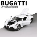 Brinquedos Bugatti La Voiture Noire Liga Fundida Simulação Brinquedo Veículos Modelos Meninos Presentes para Crianças