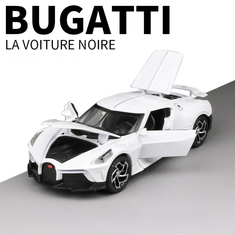 Brinquedos Bugatti La Voiture Noire Liga Fundida Simulação Brinquedo Veículos Modelos Meninos Presentes para Crianças