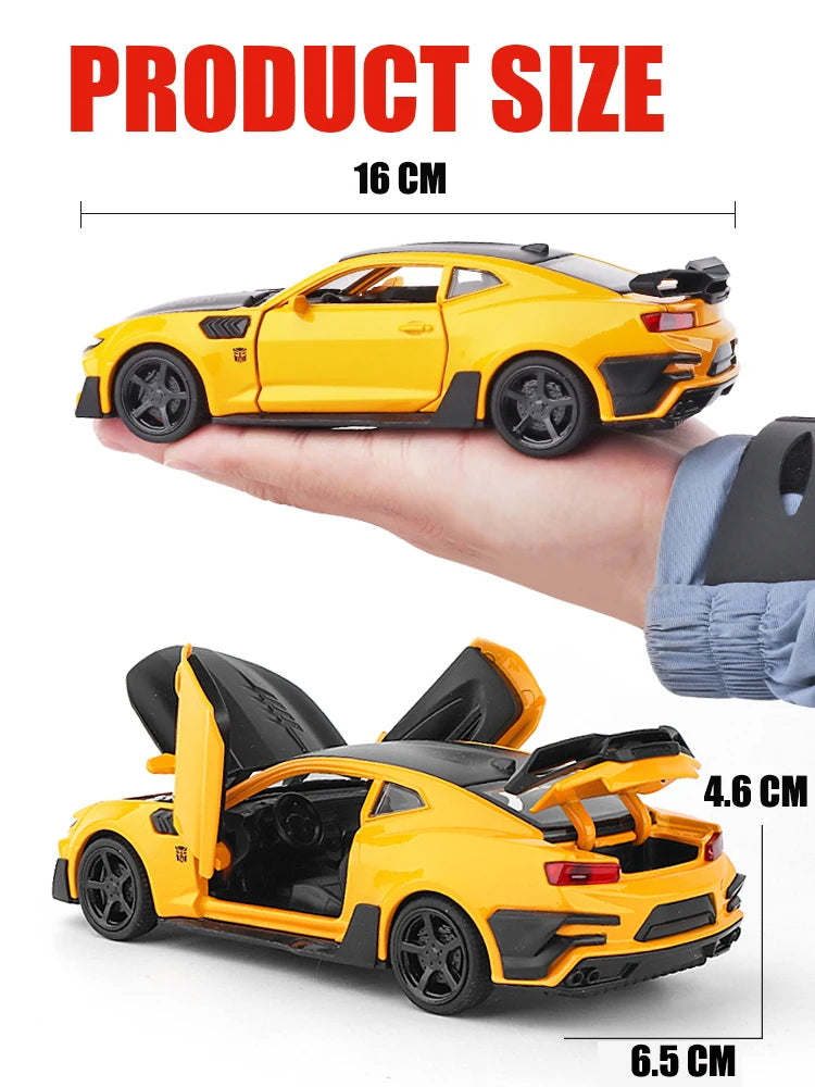 BEE Alloy Racing Sport Car Modelo Diecast & Toy Vehicles Metal Decoração Som Luz Coleção Brinquedos para Meninos Presente