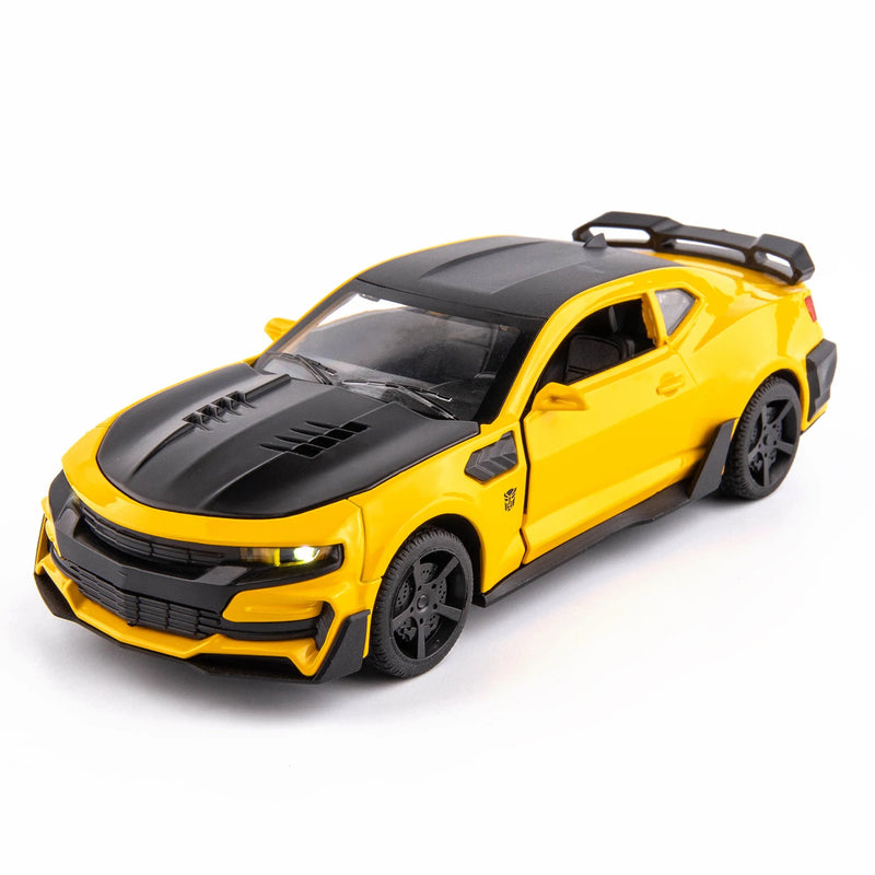 BEE Alloy Racing Sport Car Modelo Diecast & Toy Vehicles Metal Decoração Som Luz Coleção Brinquedos para Meninos Presente