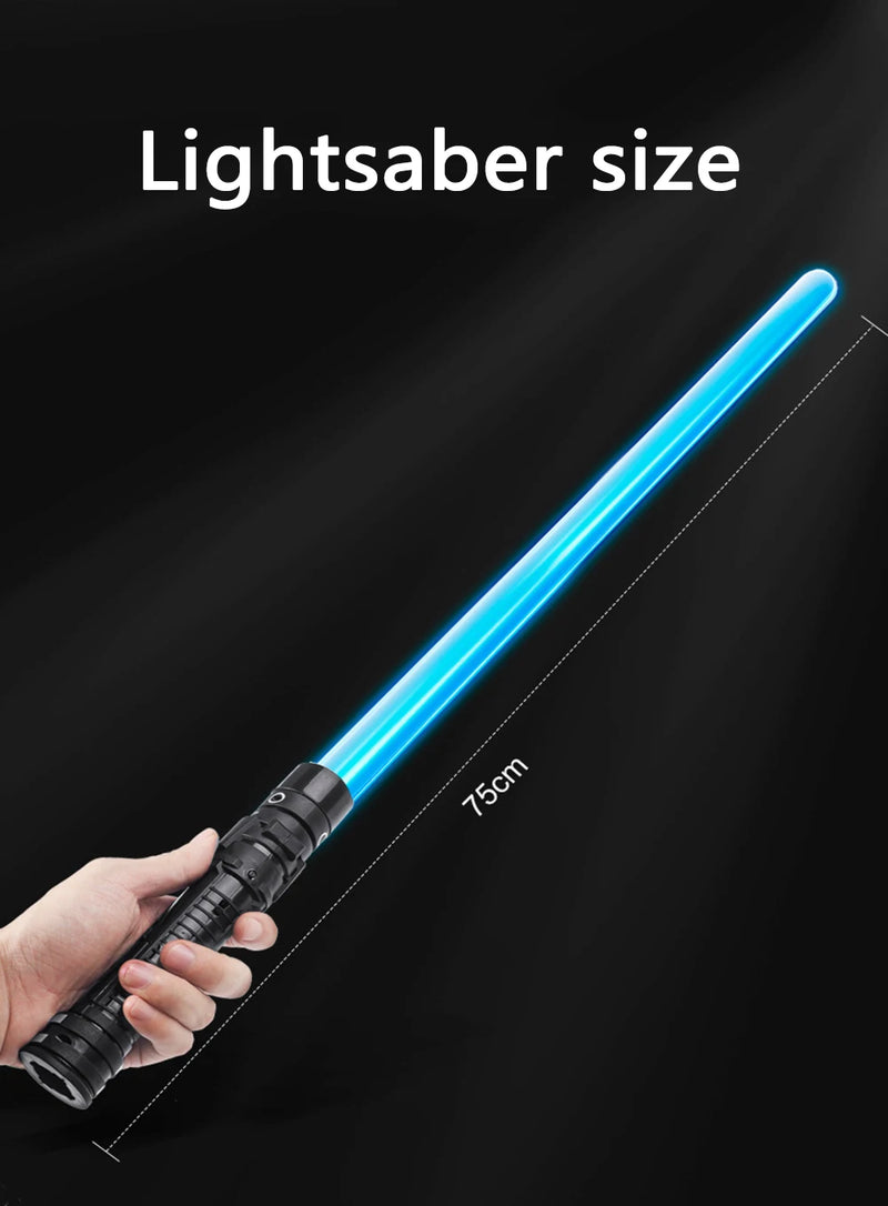 Laser Sword Lightsaber Red and Blue Double Saber Rave Transformation Children's Gift Cosplay Weapon Boy Cool Flashing Toy