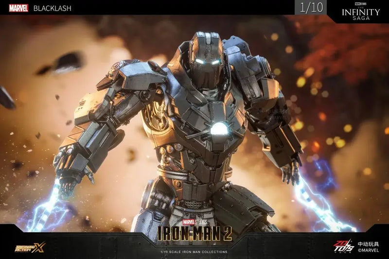 Figuras de ação Estátua de filme Modelo Adulto Colecionável ZD Toys Iron Man Series Blacklash Figuras 1/10 MK33 MK39 MK17 MK21