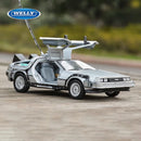 Delorean De Volta para o Futuro Máquina do Tempo Diecast Liga Modelo Carro de  Metal para Meninos Brinquedo Coleção de Presentes