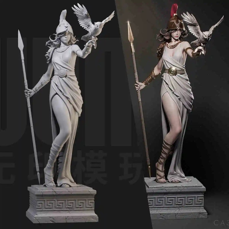1/24 Deuses Gregos 3206 Mitologia Ocidental GK Modelo Branco Portátil Modelo de Soldado Impresso em 3Dl