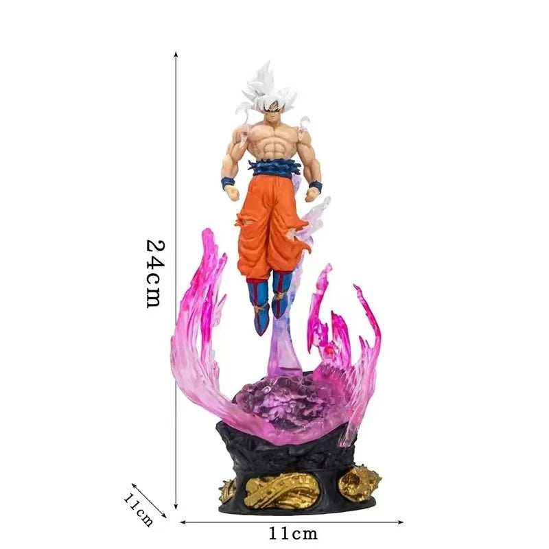 Dragon Ball de 25 cm, figura de Goku, figura de Super Saiyajin, modelo de PVC, estátua, decoração de quarto, coleção de brinquedos, ornamentos e presentes