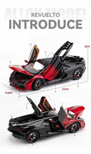 Lamborghini Revuelto Carro de Corrida Liga de Metal Modelo Computador Desktop Enfeites Decoração Moderna Presente de Aniversário para Meninos