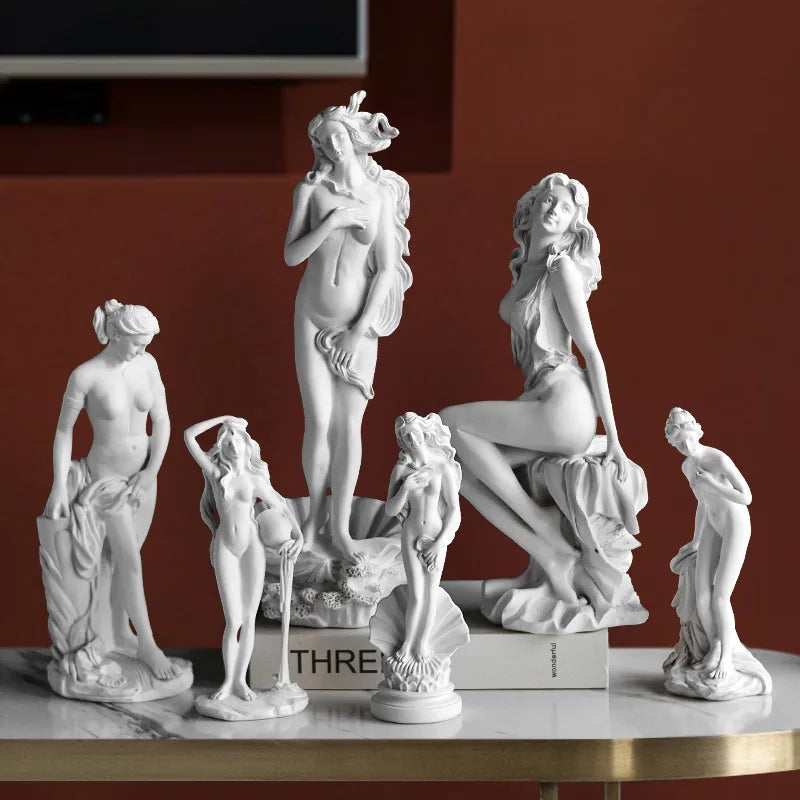 Mini Estátua de Vênus – Deusa Grega Clássica 26cm para Decorar  Sala e Escritório com Elegância