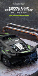 Carro de corrida elétrico de controle remoto de alta velocidade com 4 canais, modelo de veículo esportivo para meninos e crianças, presente de aniversário