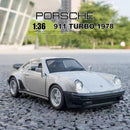 Porsche 911 1978 Liga Modelo de Carro Brinquedo Simulação Metal Fundido com Puxar para Trás Decoração Mini Carro Coleção de Presentes para Crianças