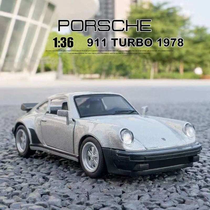 Porsche 911 1978 Liga Modelo de Carro Brinquedo Simulação Metal Fundido com Puxar para Trás Decoração Mini Carro Coleção de Presentes para Crianças