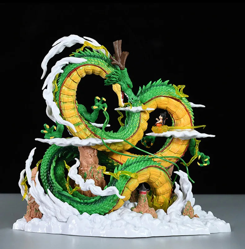 Boneco de anime Dragon Ball de 24 cm, boneco   Shenlong,  Shenron, Goku e Shenron, modelo de estátua de PVC, coleção de bonecas, brinquedos para presente de quarto