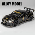 Nissan Skyline Ares GTR R35 Diecasts e veículos de brinquedo, modelo de carro de brinquedo de metal, simulação de alta qualidade, coleção de brinquedos para crianças