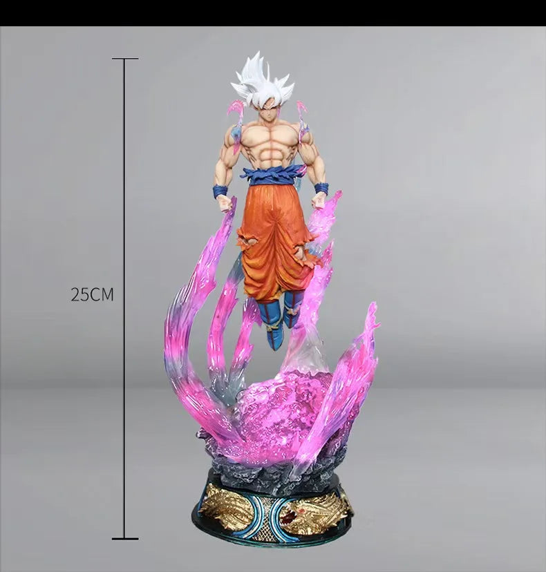 Dragon Ball de 25 cm, figura de Goku, figura de Super Saiyajin, modelo de PVC, estátua, decoração de quarto, coleção de brinquedos, ornamentos e presentes