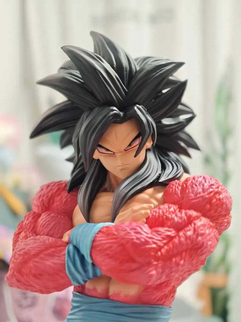 Dragon Ball GT Cabeças Duplas Super Saiyan Son Goku Figura Planb SSJ4  Modelo de Pvc Estátua Bonecas Coleções Decoração Brinquedos Presentes