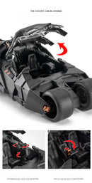 Carro clássico do filme Batman 2008 Batmóvel   Tumbler! Alloy Concept Bat Sports Car Modelo Diecast Metal Toy Race Car Modelo Sound Light Kids Gifts