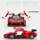Modelo de carro de liga leve, brinquedo infantil, modelo de carro com som e luz, carro de exposição, brinquedo não controlado por rádio