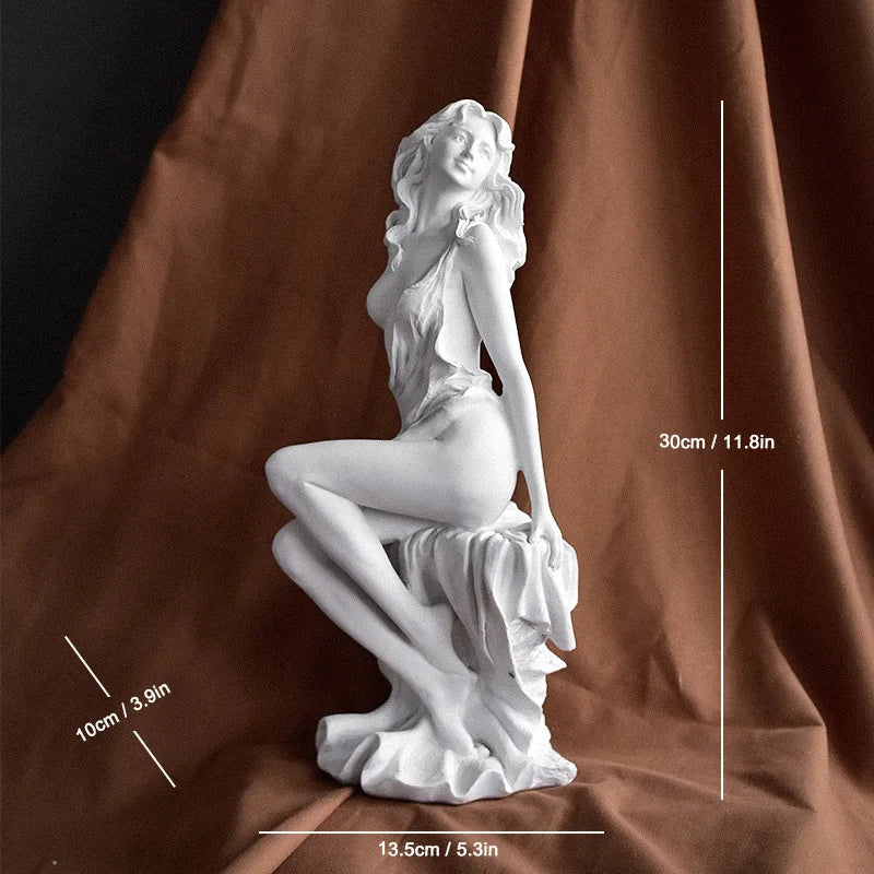 Estátuas de deusas gregas clássicas de 17 / 30 e 36 cm - Grandes estatuetas artísticas, esculturas de Vênus para estantes de escritório e decoração de sala de estar