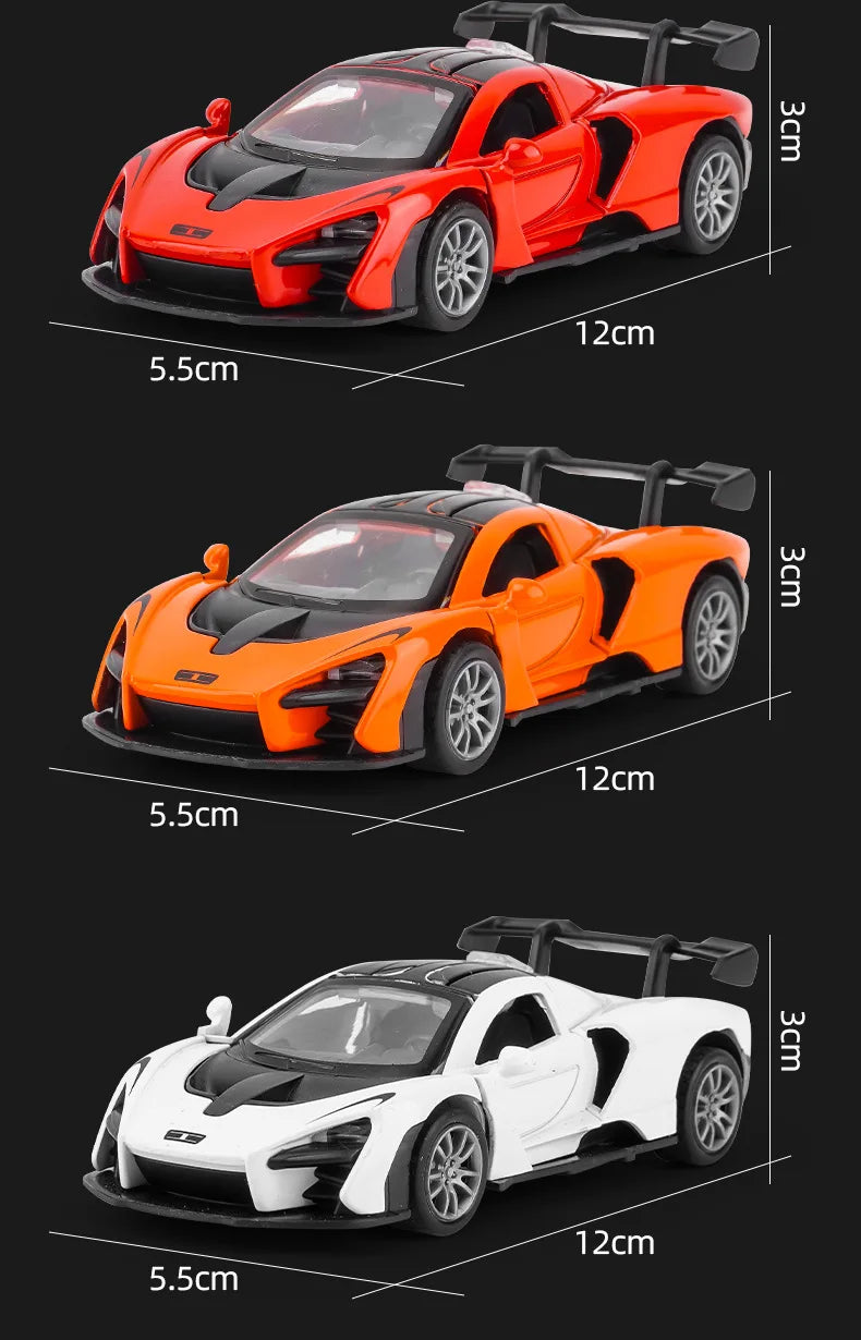 Modelo de carro de liga leve, brinquedo infantil, modelo de carro com som e luz, carro de exposição, brinquedo não controlado por rádio