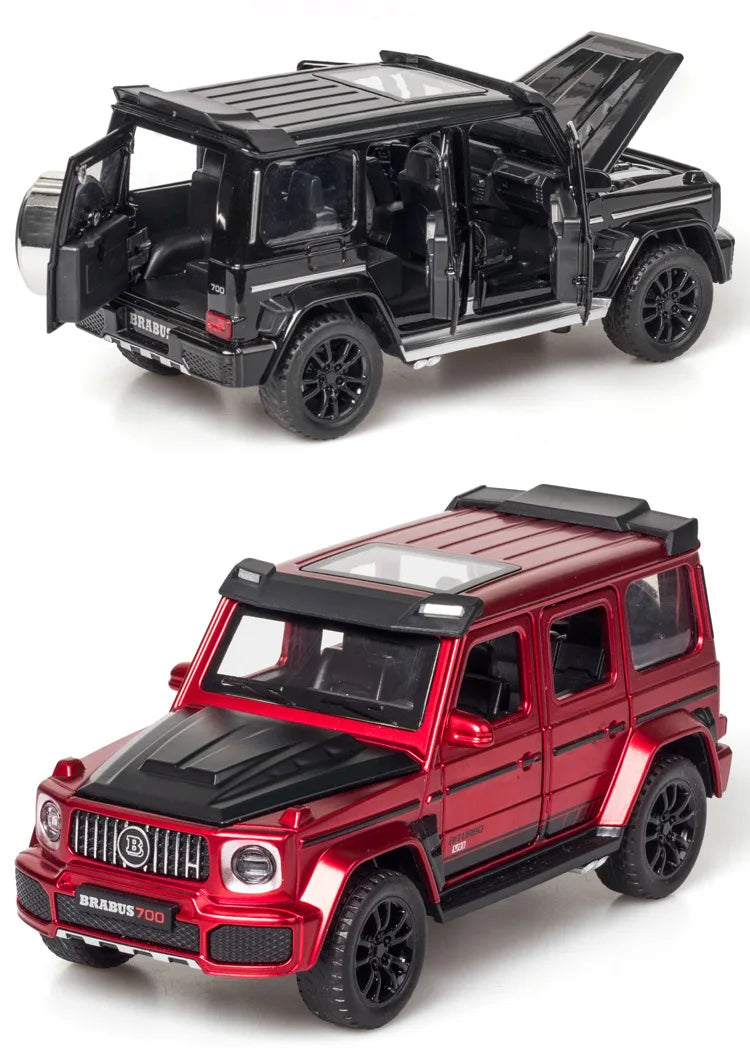 G700 Liga Modelo de Carro Simulação Brinquedo Diecast Veículos Off-road SUV Com Som e Luz Colecionável Presente Infantil 1/32 G700 Liga