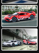 ONE Sports Car Modelo Brinquedo Modificado Metal Diecast Veículos de Roda Livre Simulação Som e Luz Presente para Crianças