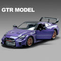 Nissan Skyline Ares GTR R35 Diecasts e veículos de brinquedo, modelo de carro de brinquedo de metal, simulação de alta qualidade, coleção de brinquedos para crianças