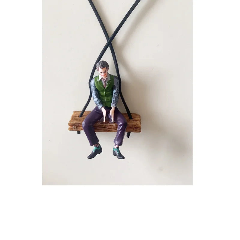 Marvel Deadpool Car Rearview Mirror Pendant Reading Deadpool Car Pendant Mini Model Toy Action Figure New Hot Christmas Gift