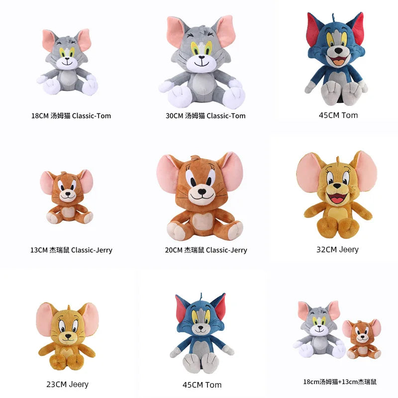Brinquedo de pelúcia de anime Tom e Jerry, bonecos de filme de desenho animado, gato, rato, bichos de pelúcia fofos, bonecos de pelúcia para crianças, presente, frete grátis