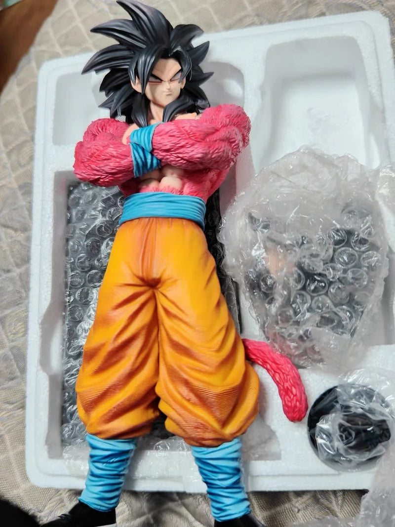 Dragon Ball GT Cabeças Duplas Super Saiyan Son Goku Figura Planb SSJ4  Modelo de Pvc Estátua Bonecas Coleções Decoração Brinquedos Presentes