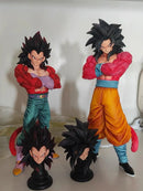 Dragon Ball GT Cabeças Duplas Super Saiyan Son Goku Figura Planb SSJ4  Modelo de Pvc Estátua Bonecas Coleções Decoração Brinquedos Presentes
