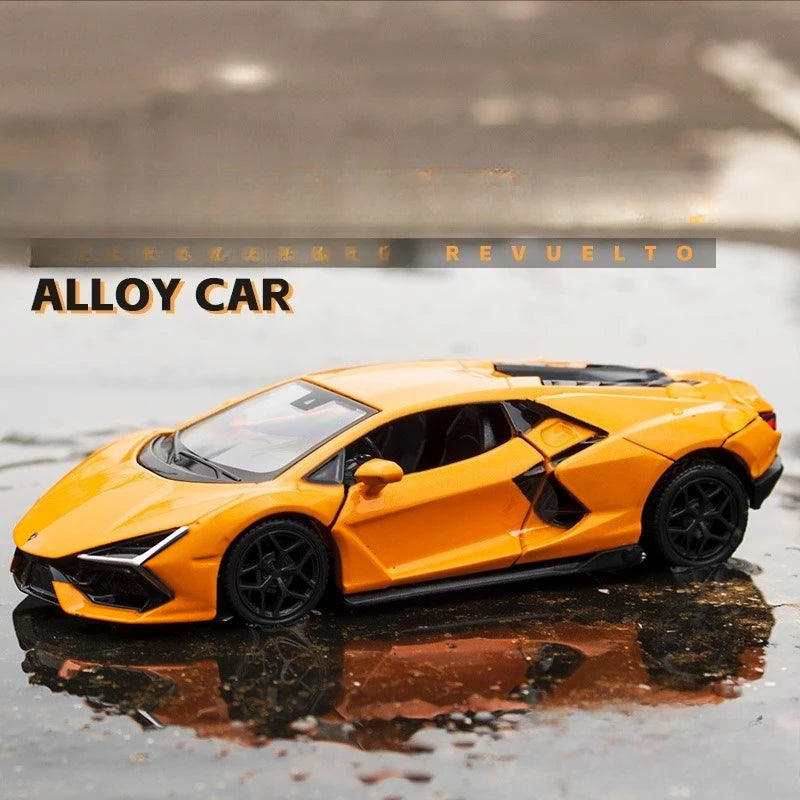 Lamborghini Revuelto Collective Metal Diecast Brinquedo  Miniatura Carro De Crianças Menino Presente para Aniversário e presente