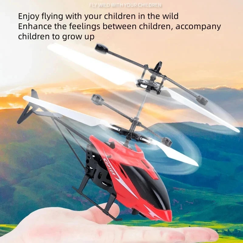 Rechargeable Mini RC Drone Remote Safe Fall-resistant RC Helicopters Drone Children Toys（No remote control battery