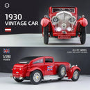 Miniatura Bentley 8 L 1930 Carro Clássico Metal Luxo Cor Vermelho, Verde, Caramelo  Carro vintage retrô retrátil de liga metálica, simulação de som e luz, frete grátis