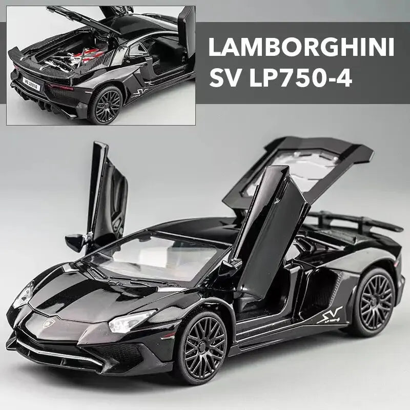 Lamborghinis SV LP750-4 Liga Esportiva Modelo Diecast & Brinquedo Veículo de Metal Simulação Modelo de Carro Coleção Presentes Infantis
