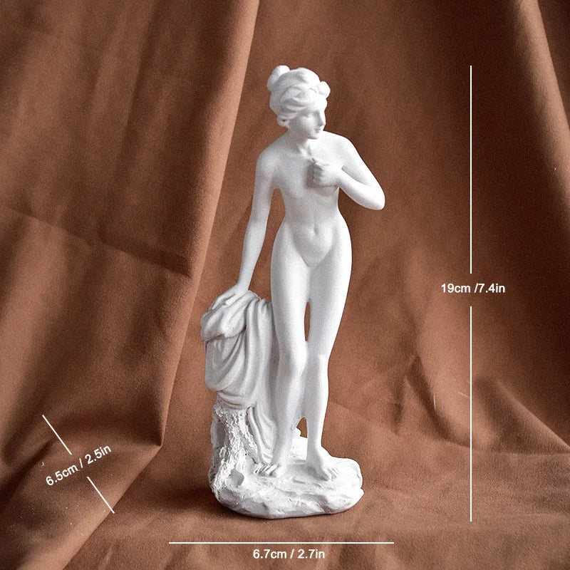 Mini Estátuas de Deusas Gregas Clássicas – Esculturas Artísticas de Vênus para Decoração Elegante