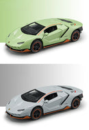 Lamborghini LP780-4 liga modelo de carro ornamentos, som e luz brinquedo menino presente