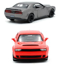 Dodge Challenger SRT Demon Sports Car Alloy Diecast Car Modelo de brinquedo com retrocesso para crianças Presentes Coleção de brinquedos