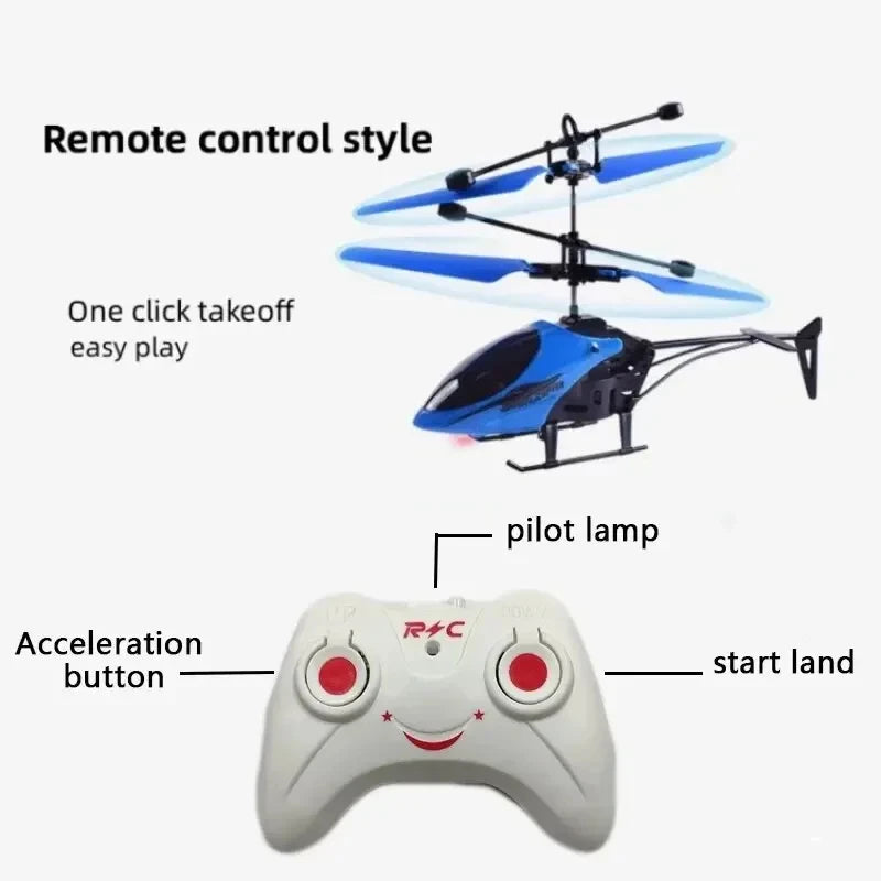 Rechargeable Mini RC Drone Remote Safe Fall-resistant RC Helicopters Drone Children Toys（No remote control battery