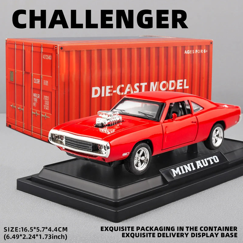 Challenger Velozes e Furiosos 7 Liga Modelo de Carro Diecasts Veículos de Brinquedo Decoração Brinquedos para Crianças