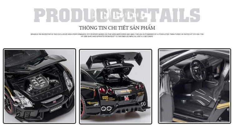 NISSAN GTR R35 Carro Esportivo Liga Modelo de Carro Diecasts e Veículos de Brinquedo Carros de Brinquedo Simulação Brinquedos Infantis para Presentes de Crianças Brinquedo