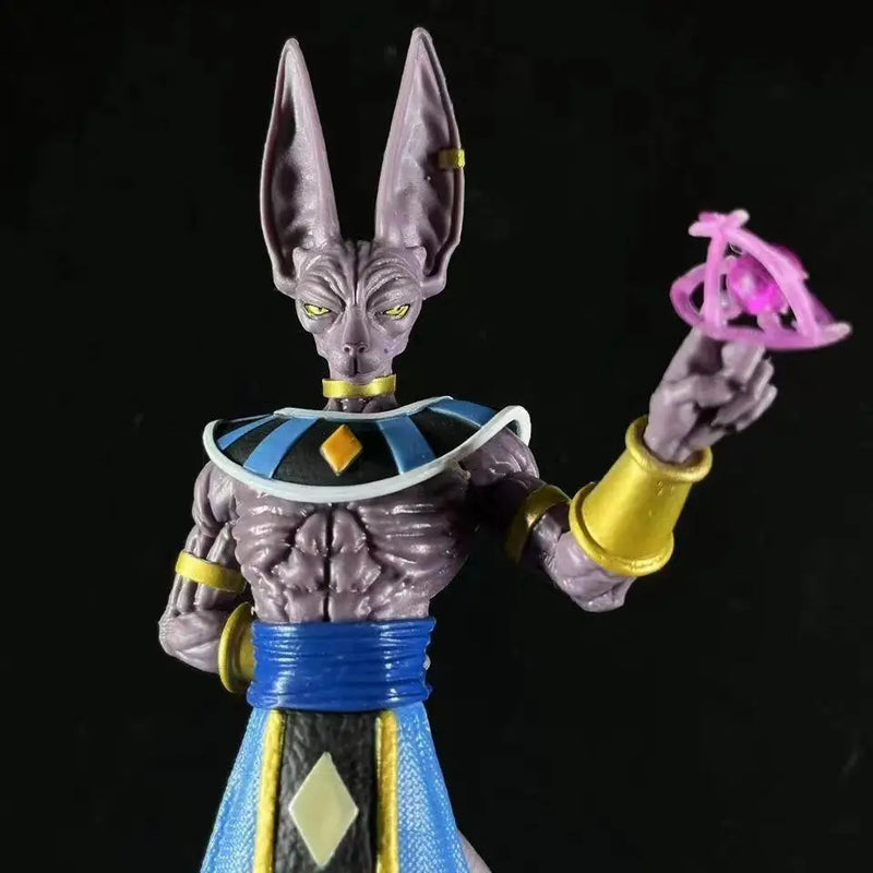 Bonecos Dragon Ball Z de Bills  Deus da Destruição, Coleção de Bonecos de Ação Beerus, Decoração, Modelo, Estátua, Brinquedos, Presente de Aniversário