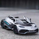 ONE Sports Car Modelo Brinquedo Modificado Metal Diecast Veículos de Roda Livre Simulação Som e Luz Presente para Crianças